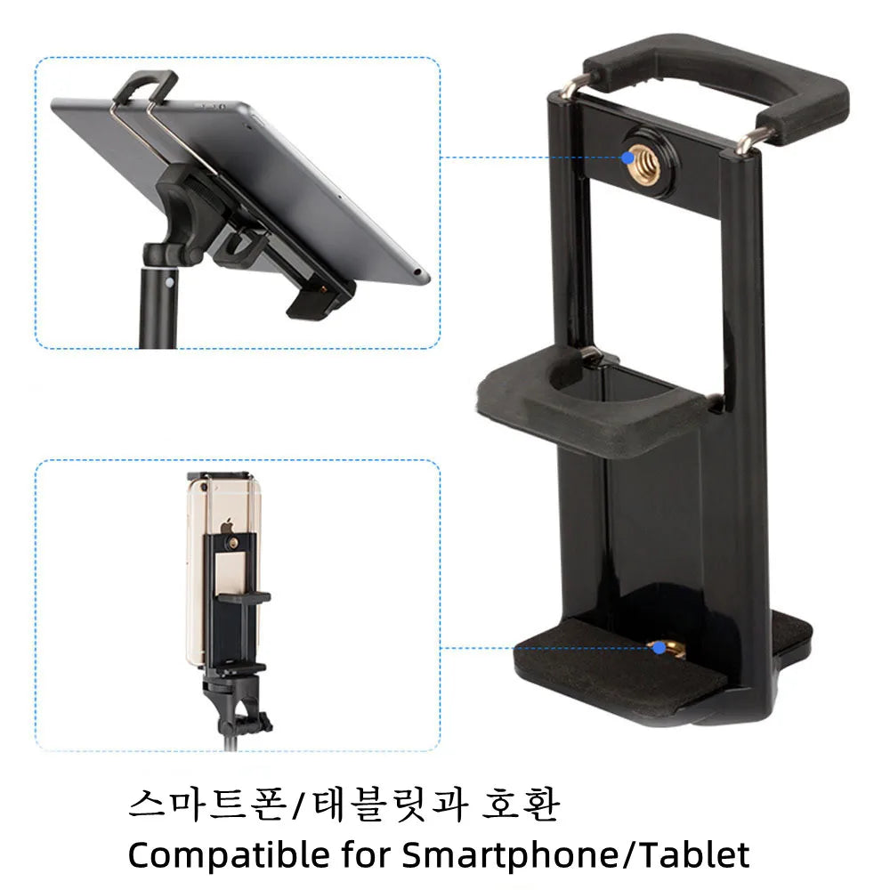 Adjustable Tripod Floor Stand Tablet Holder Stand for 4-11 Inches Tablet Smartphones Mount Lazy Holder Bracket Support for Ipad