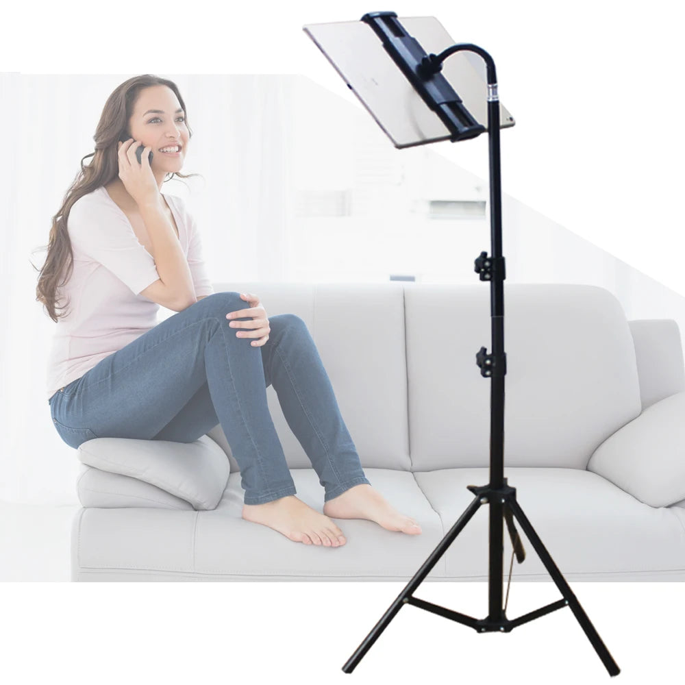 1.7m height Tablet Stand for iPad pro 12.9 air 2 3 4 Tripod Floor Holder Adjustable Tablet Mount mobile phone