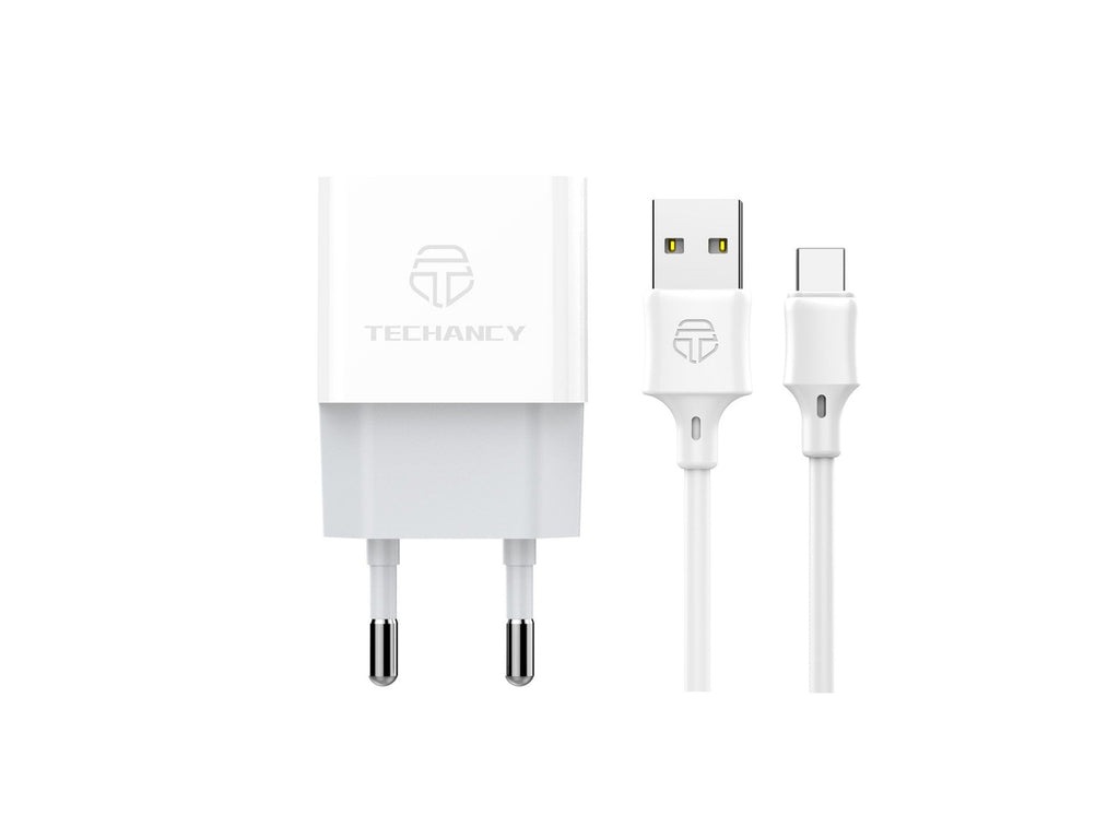 Techancy Carregador Usb Para Telemóvel Branco TA2776, Carregamento