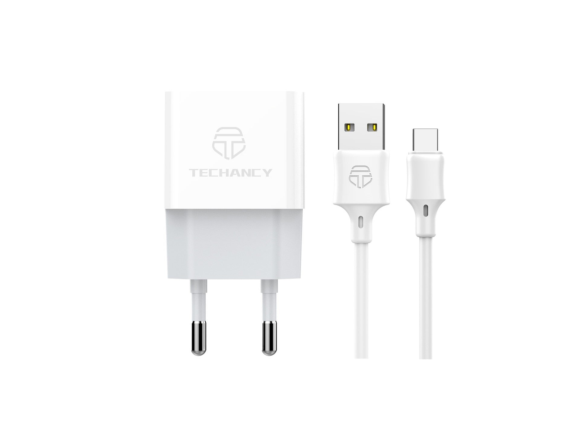 Techancy Carregador Usb Para Telemóvel Branco TA2776, Carregamento