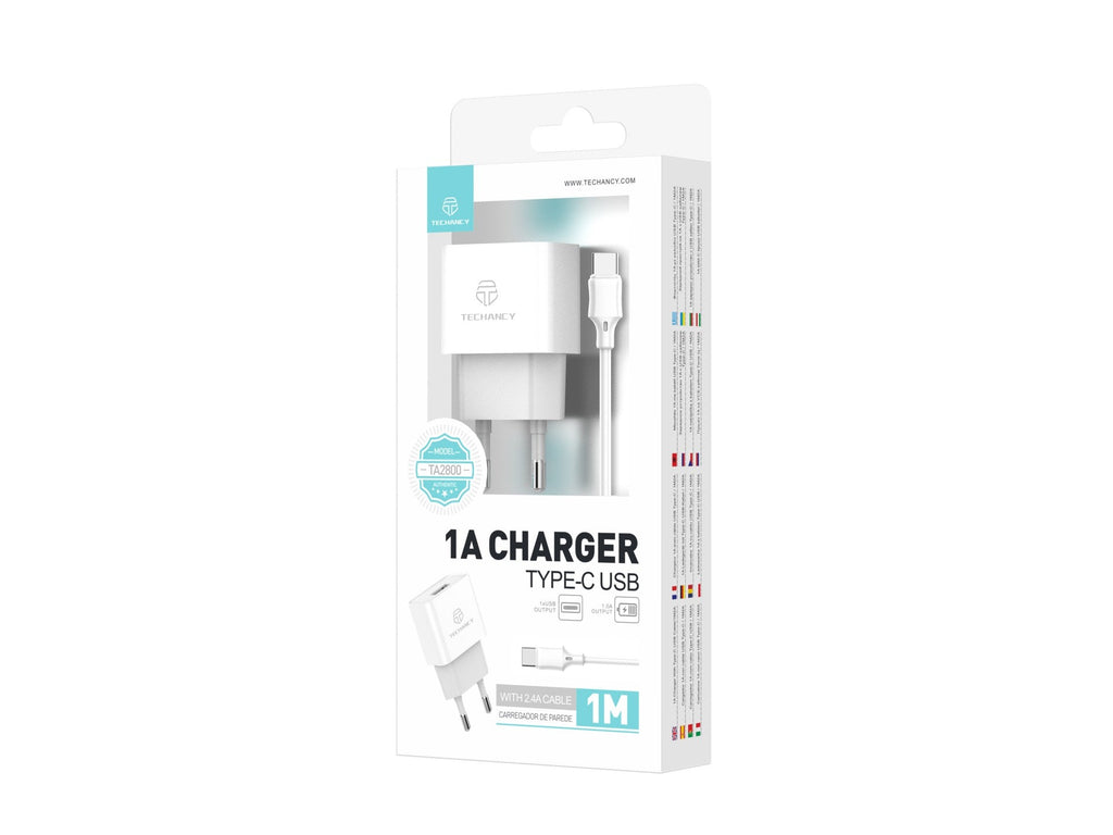 Techancy Carregador Usb Para Telemóvel Branco TA2776, Carregamento